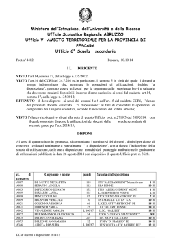 Area n - CISL Scuola Pescara