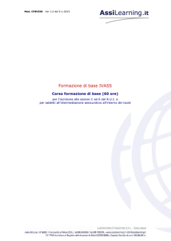 Progetto di formazione