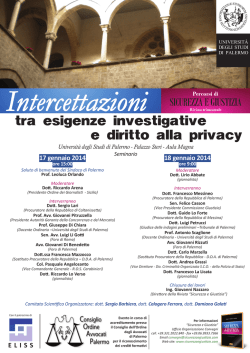 Programma - Ordine degli Avvocati di Palermo