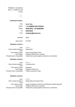 1 VIA ROMENA 50014 FIESOLE 055/6120678 cell.349/6650630