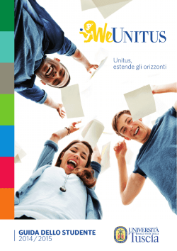 GUIDA DELLO STUDENTE 2014 / 2015