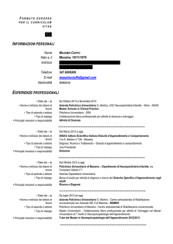 CV Ciuffo - Universit&agrave; degli Studi di Messina