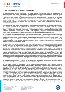 Condizioni generali di vendita