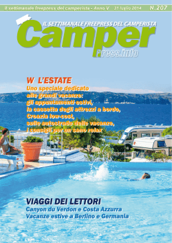 Il settimanale freepress del camperista - Anno V Il