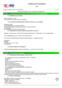 SCHEDA DATI DI SICUREZZA