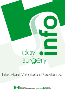 day surgery - Ospedale Niguarda Cà Granda