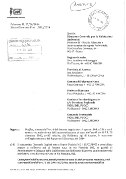 Lettera di trasmissione e notifica