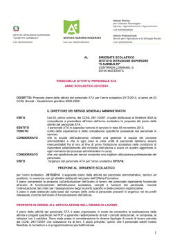 Scarica il piano attivit&agrave; ATA 2013-2014