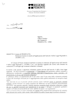 Distanze - Regione Piemonte