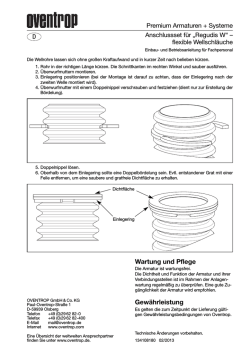 D Wartung und Pflege Gewährleistung