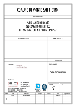 SC-schema di convenzione - Comune di Monte San Pietro