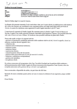 {I DCI Ordine Avvocati Arezzo - Ordine degli Avvocati di Arezzo