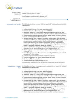 INFORMAZIONI PERSONALI Luciano SCAMBIATO LICCIARDI