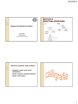 scrittura - Universit&agrave; degli studi di Bergamo