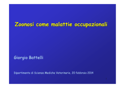 (3) G. Battelli - Zoonosi come mal.occupazionali (feb 2014)