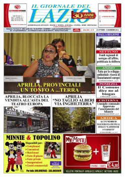 APRILIA, PROVINCIALI UN TONFO A ...TERRA