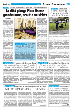 La citt&agrave; piange Piero Barzan grande uomo, scout e