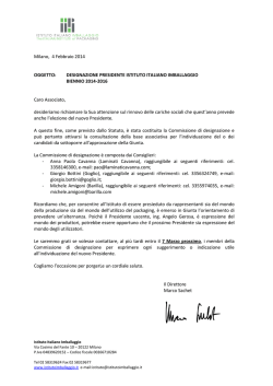 Consultazione Associati 2014 - Istituto Italiano Imballaggio