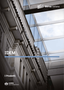 I Prodotti - Borsa Italiana