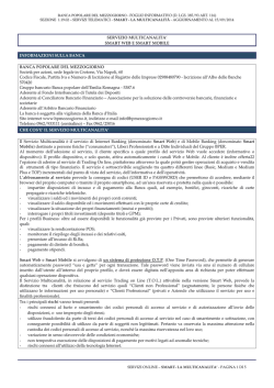 Smart Multicanalit&agrave; Web Mobile - Banca Popolare del Mezzogiorno