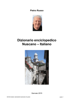 Dizionario Nuscano-Italiano enciclopedico