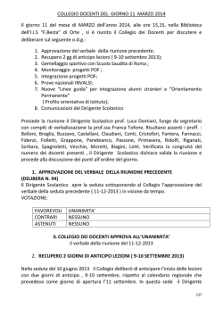 Collegio 11 Marzo 2014