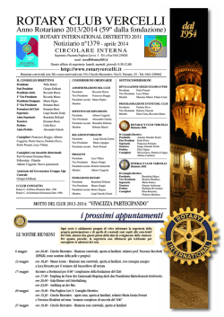 cronaca delle scorse riunioni