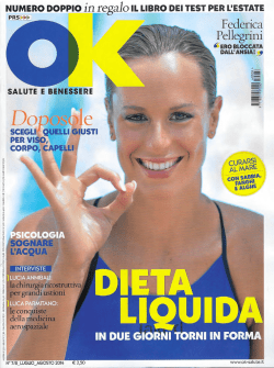 OK Salute &ndash; Luglio-Agosto 2014 - Istituto Dermoclinico Vita Cutis