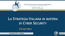 La strategia italiana in materia di cyber-security