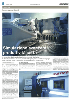 Simulazione avanzata, produttivit&agrave; certa