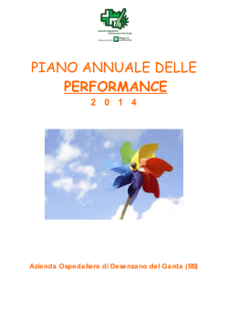 Piano delle performance 2014 Azienda Ospedaliera di Desenzano