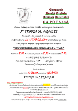 0 4 P O T A a.s.d. 5&deg; TROFEO M. AGAZZI - FIARC