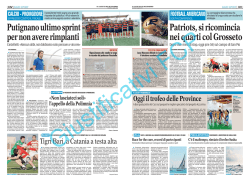 Patriots, si ricomincia nei quarti col Grosseto