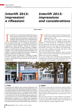 Interlift 2013: impressions and considerations Interlift