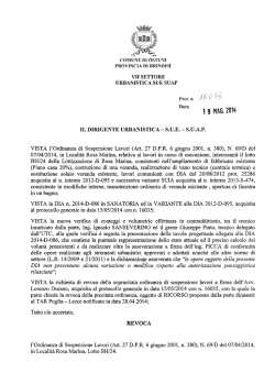 1 9 MAG, 2014 - Comune di Ostuni