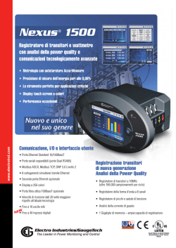 Nexus® 1500 - SA EL. Srl