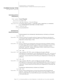 Laura Pasquini - Universit&agrave; di Bologna