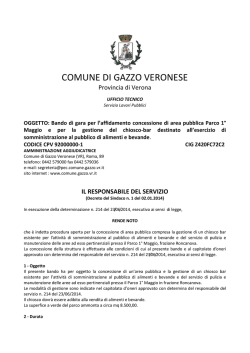 Bando - Comune di Gazzo Veronese