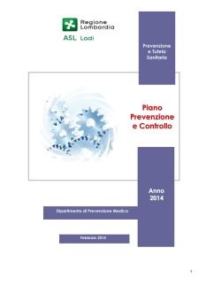 Piano dei Controlli 2014
