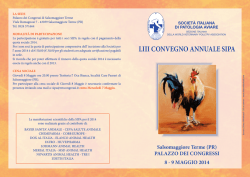 Locandina - Societ&agrave; Italiana di Patologia Aviare