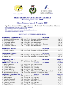 07 Luglio 2014 Misterbianco