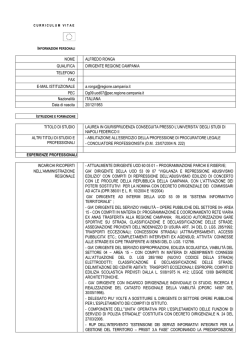 NOME ALFREDO RONGA QUALIFICA DIRIGENTE REGIONE