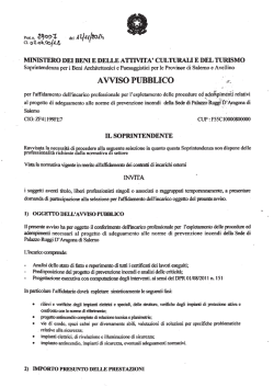 ZF41199FE7 - Ministero per i Beni e le Attività Culturali