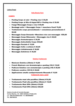 Scarica il nostro listino