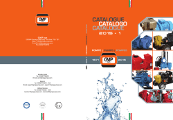 Catalogo 2015 - G.M.P. S.p.A.