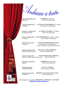 Scarica la locandina - Comune di Casaloldo