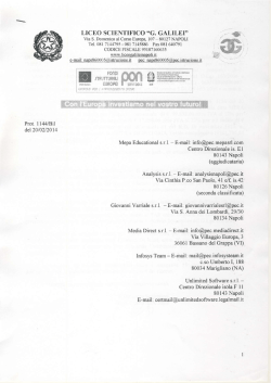 #*,,#il ffiwffi - Liceo Scientifico "Galileo GALILEI" Napoli