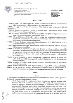 D.R. 5 dicembre 2014 n.40443 - Modifiche
