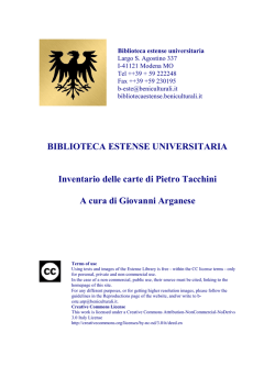 Download (PDF, 27p, 1mb) - Biblioteca estense universitaria, Modena
