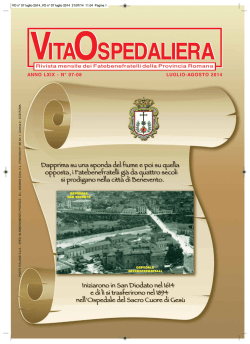 Luglio/Agosto 2014 - istitutosangiovannididio.it